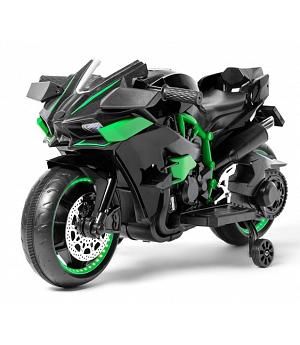 Moto eléctrica para niños de 12V, verde - MatrixGREEN